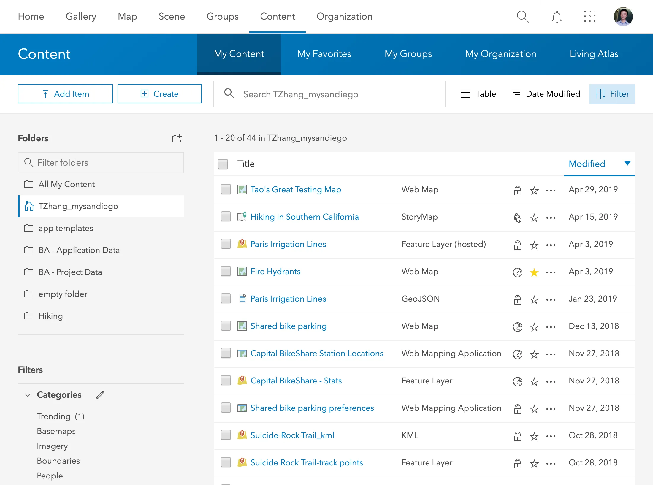 Preview of ArcGIS Online
